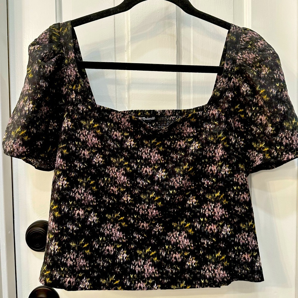 New w/o tags Madewell Square Neck Crop Top